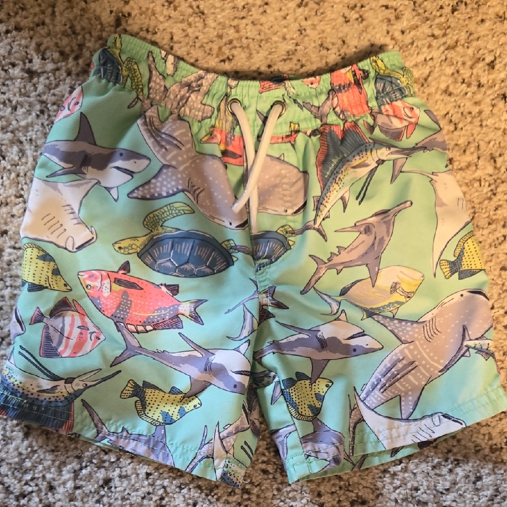 Carter's Multicolor Fish Print Swim Shorts